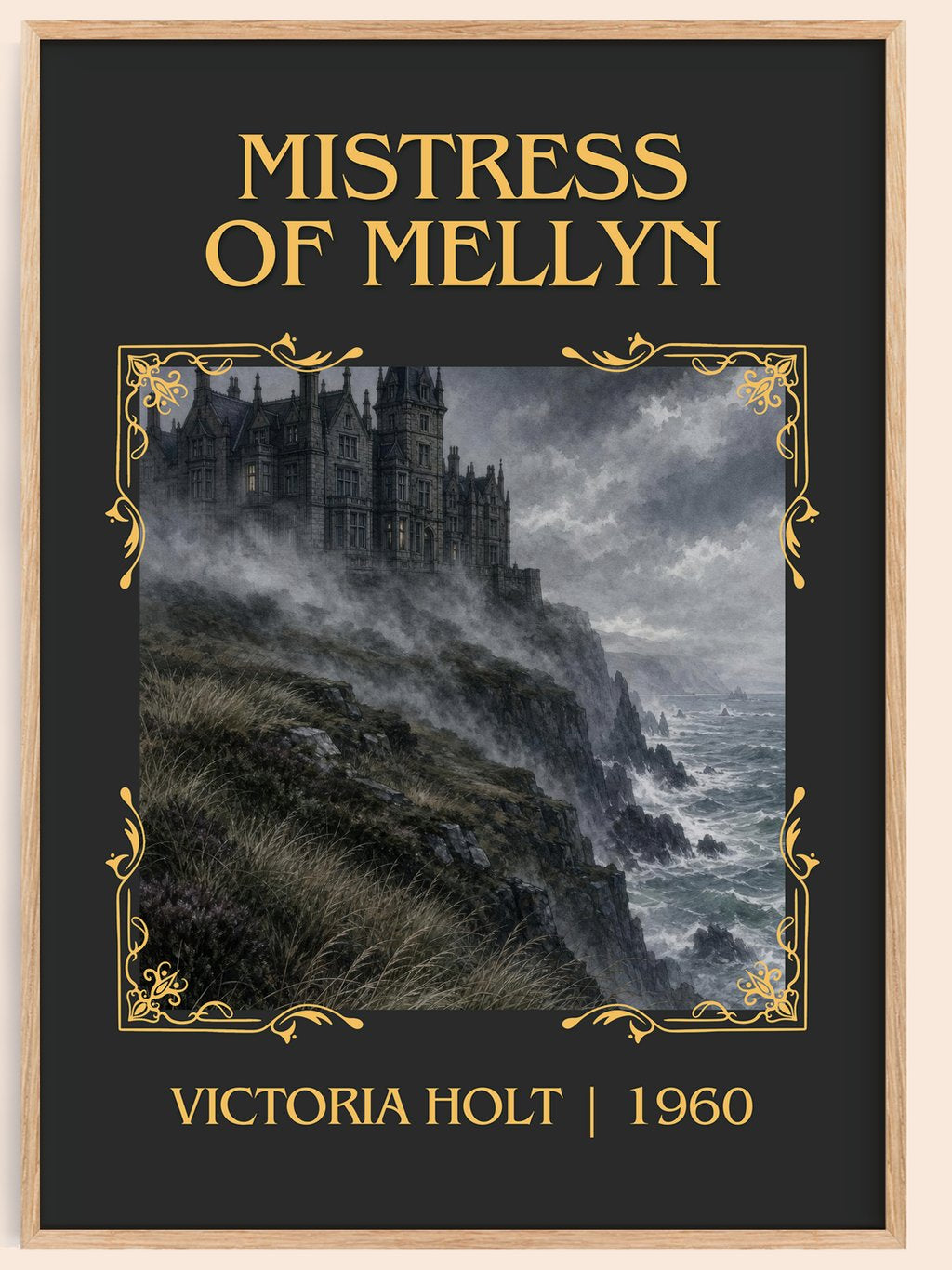 Mistress of Mellyn Classic Book Art Print by Victoria Holt – book poster
