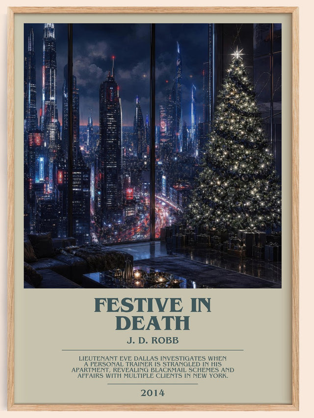 Festive In Death Bookish Wall Art by J. D. Robb
