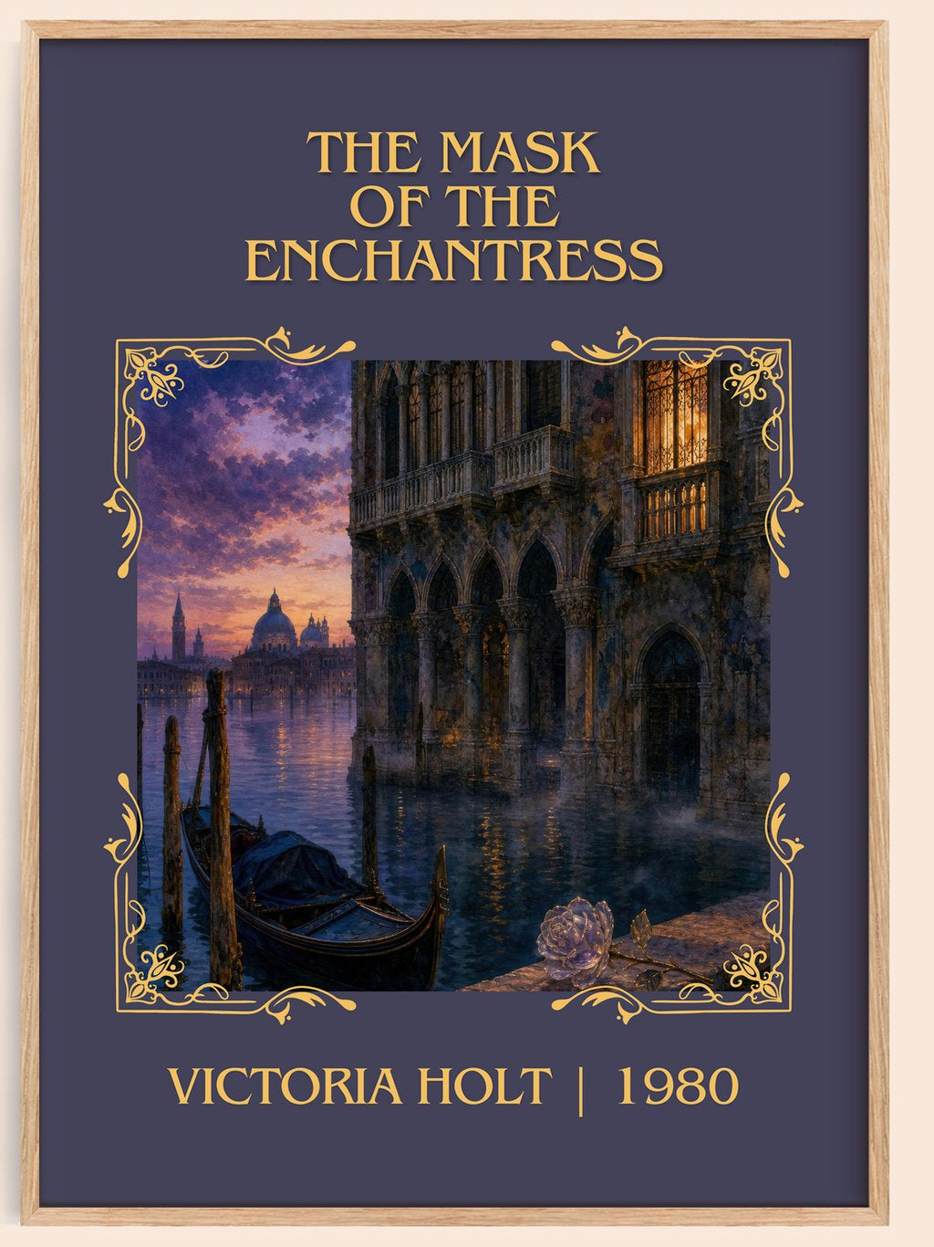 The Mask of the Enchantress Classic Book Art Print by Victoria Holt – book poster