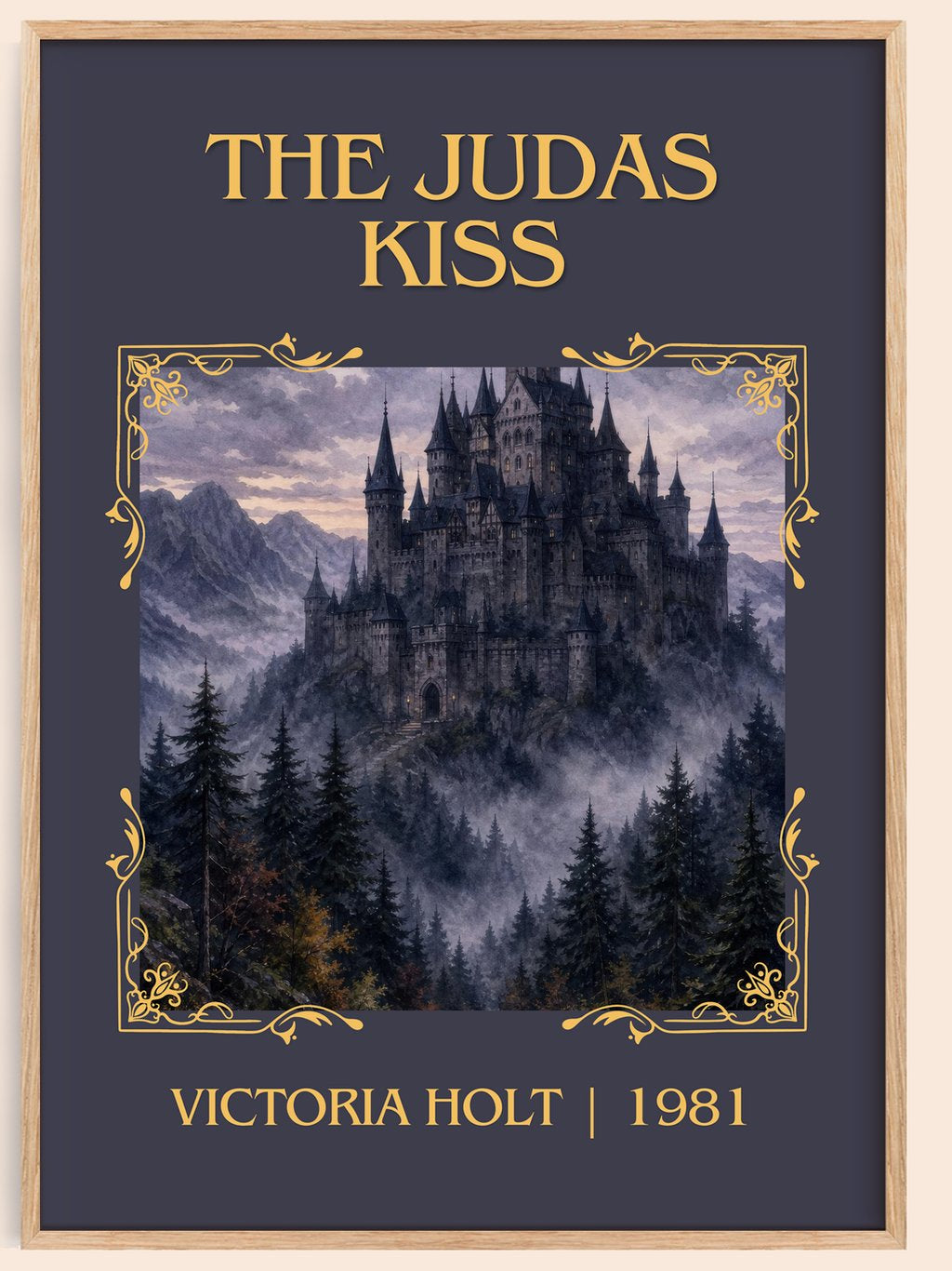 The Judas Kiss Classic Book Art Print by Victoria Holt – book poster