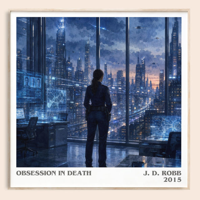 Obsession In Death Literary Art Print by J. D. Robb