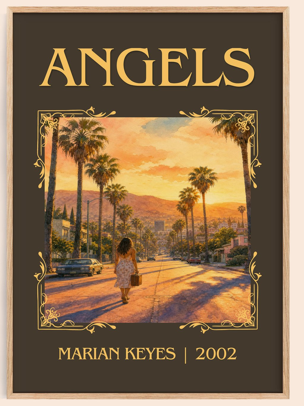 Angels Classic Book Art Print by Marian Keyes – book poster