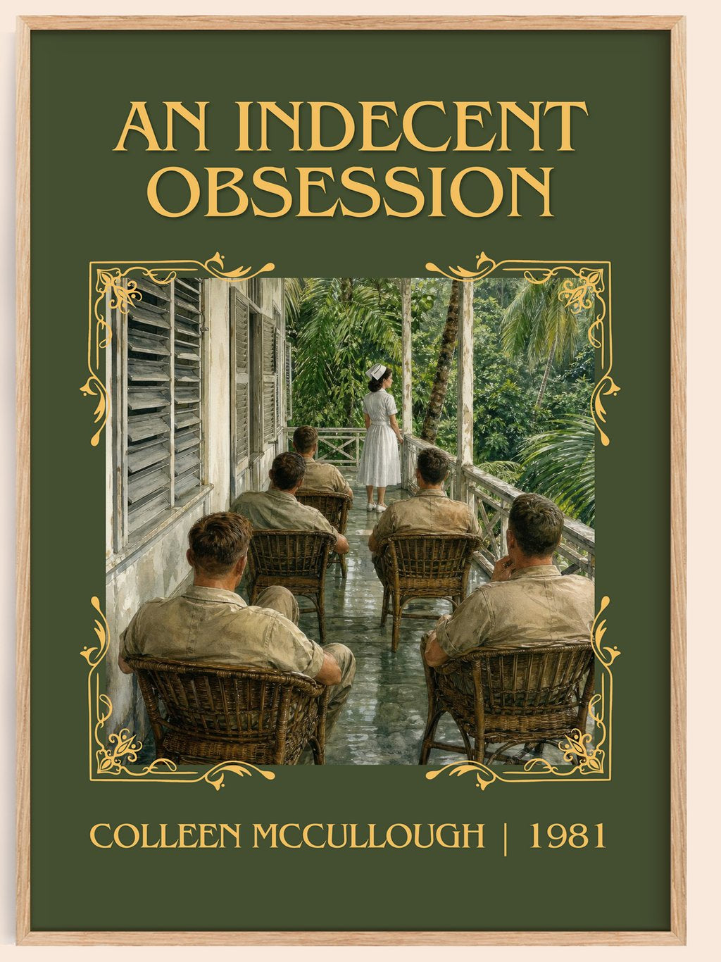An Indecent Obsession Classic Book Art Print by Colleen McCullough – book poster