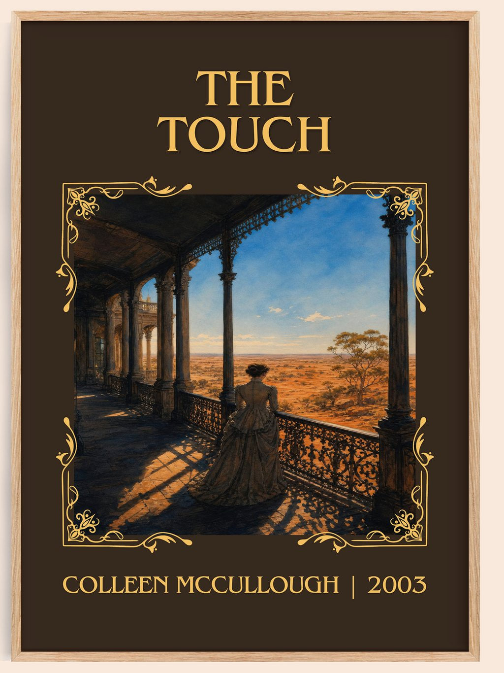 The Touch Classic Book Art Print by Colleen McCullough – book poster
