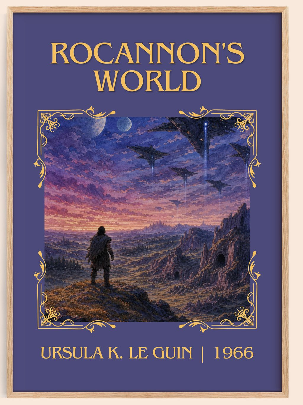 Rocannon's World Classic Book Art Print by Ursula K. Le Guin – book poster