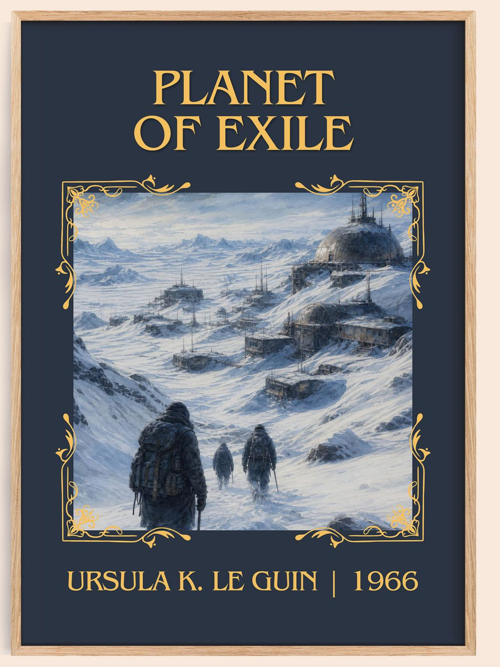 Planet of Exile Classic Book Art Print by Ursula K. Le Guin – book poster