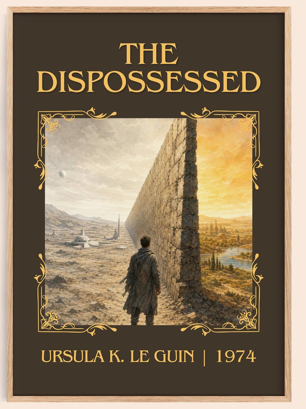 The Dispossessed Classic Book Art Print by Ursula K. Le Guin – book poster