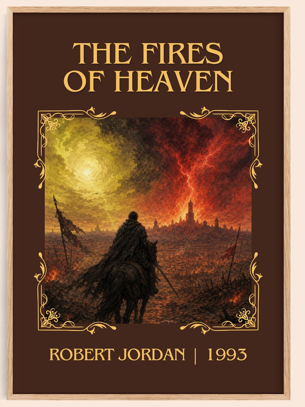 The Fires of Heaven Classic Book Art Print by Robert Jordan – book poster