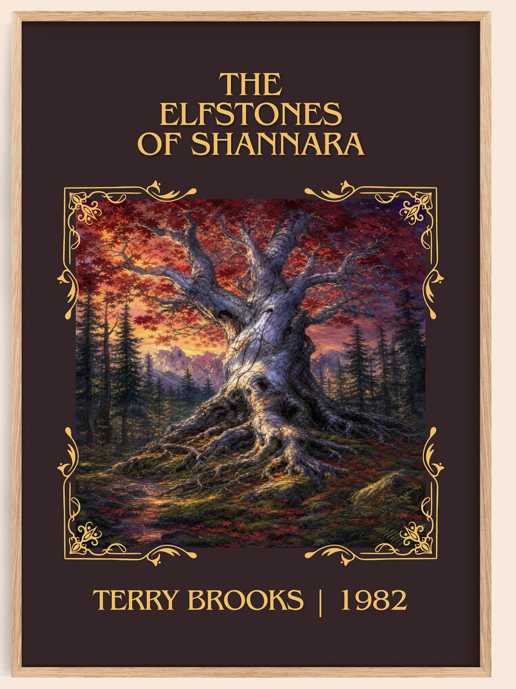 The Elfstones of Shannara Classic Book Art Print by Terry Brooks – book poster