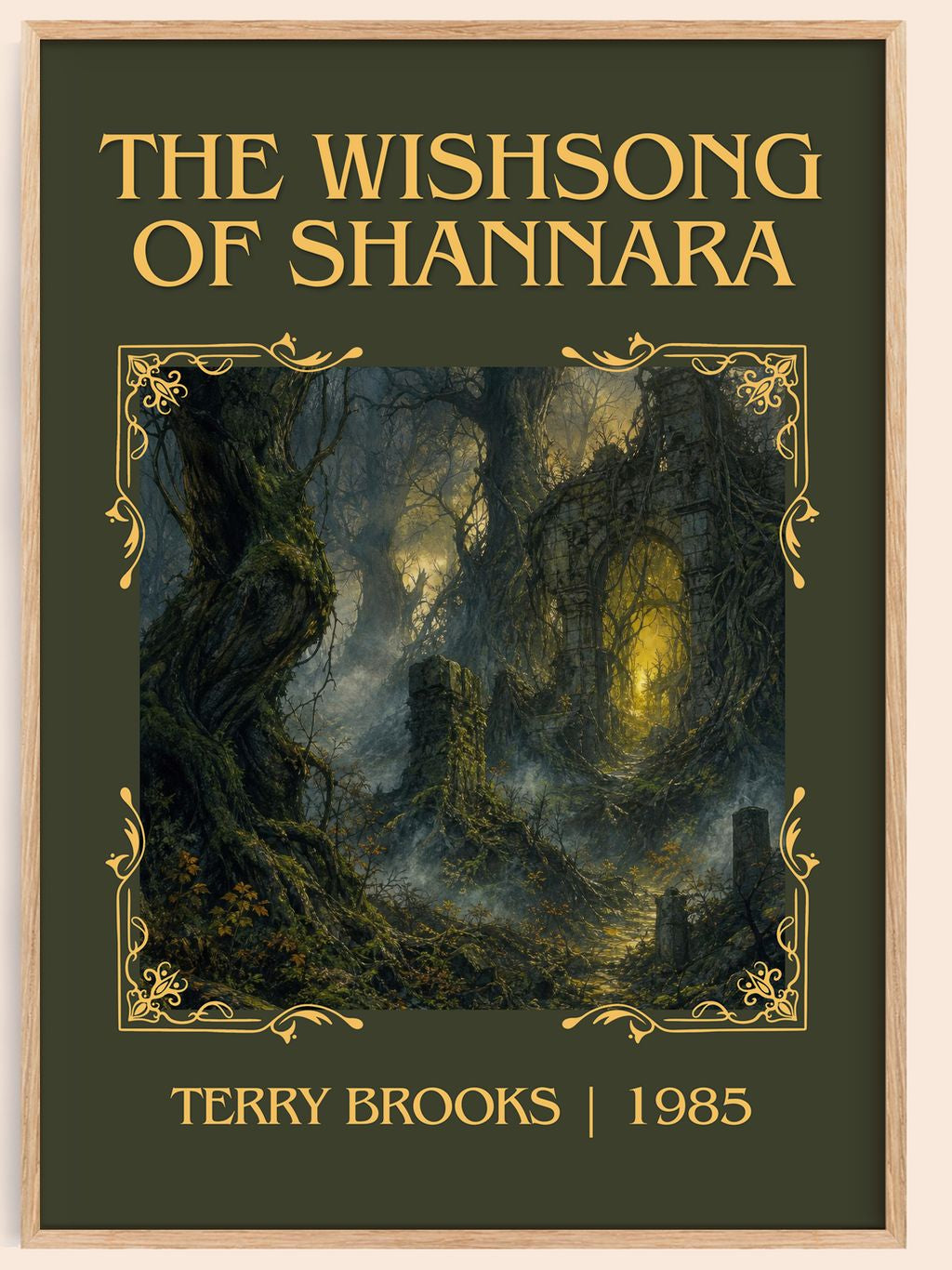 The Wishsong of Shannara Classic Book Art Print by Terry Brooks – book poster
