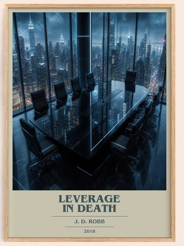 Leverage In Death Book Cover Poster by J. D. Robb