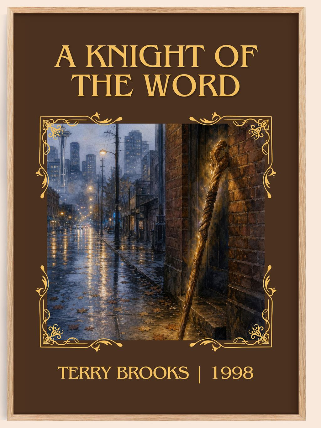 A Knight of the Word Classic Book Art Print by Terry Brooks – book poster