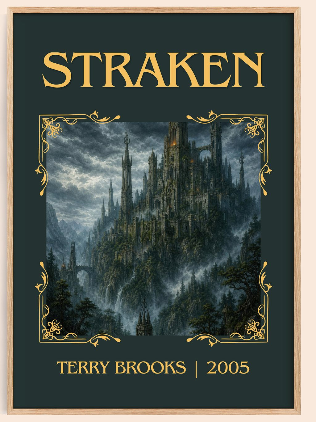 Straken Classic Book Art Print by Terry Brooks – book poster