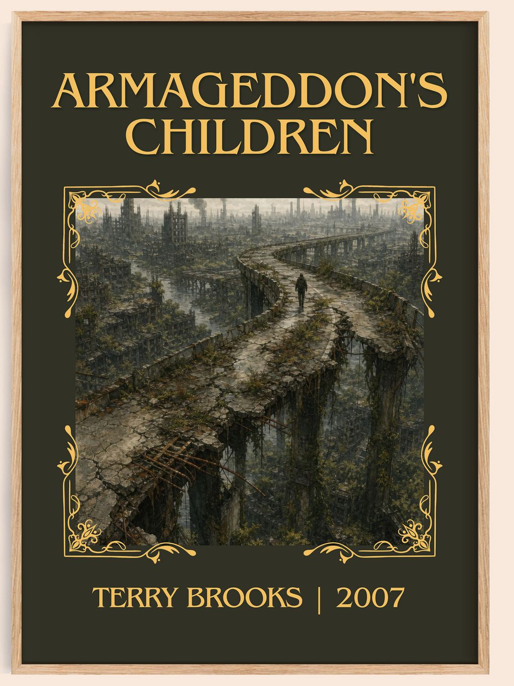 Armageddon's Children Classic Book Art Print by Terry Brooks – book poster
