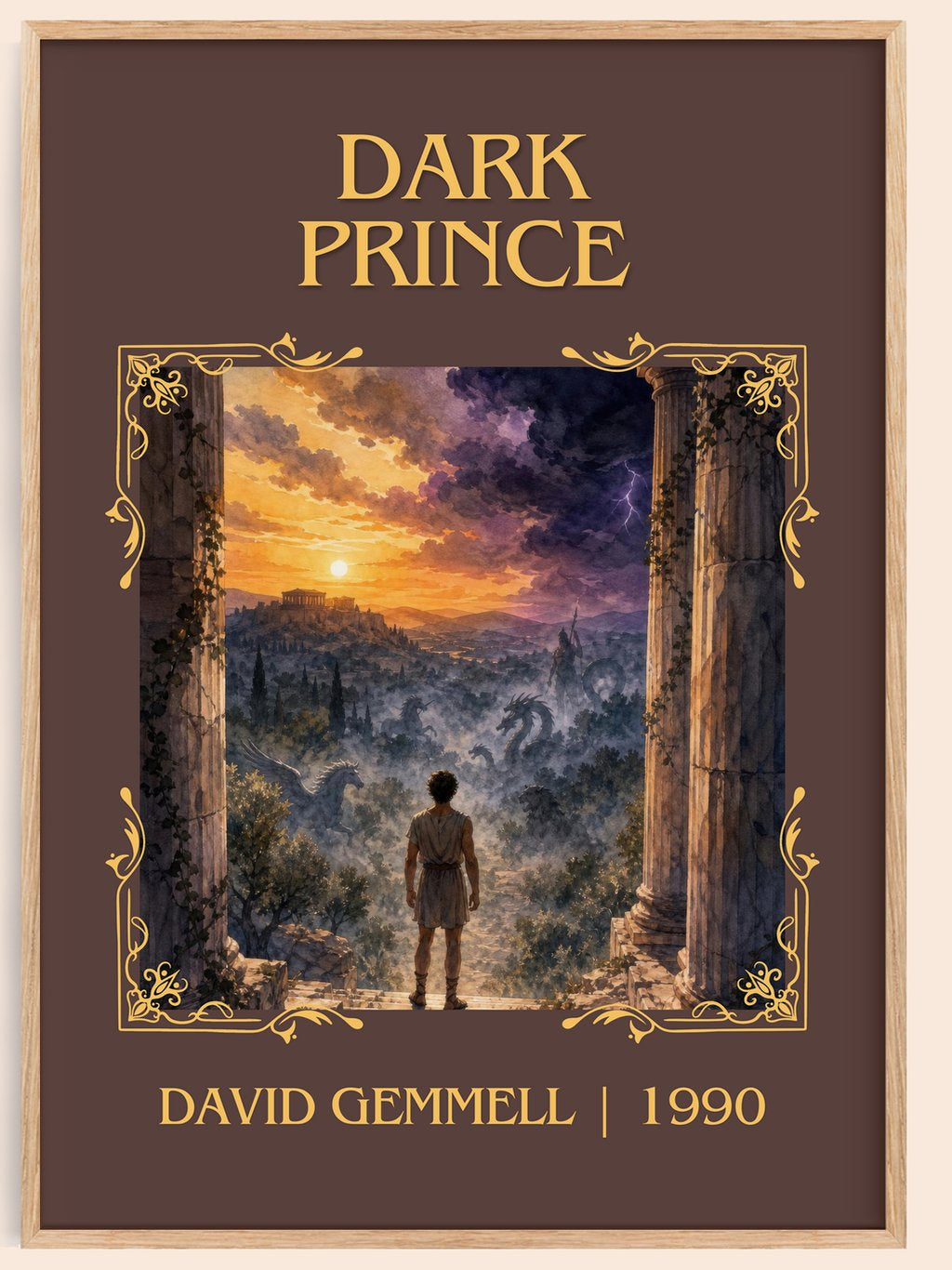 Dark Prince Classic Book Art Print by David Gemmell – book poster