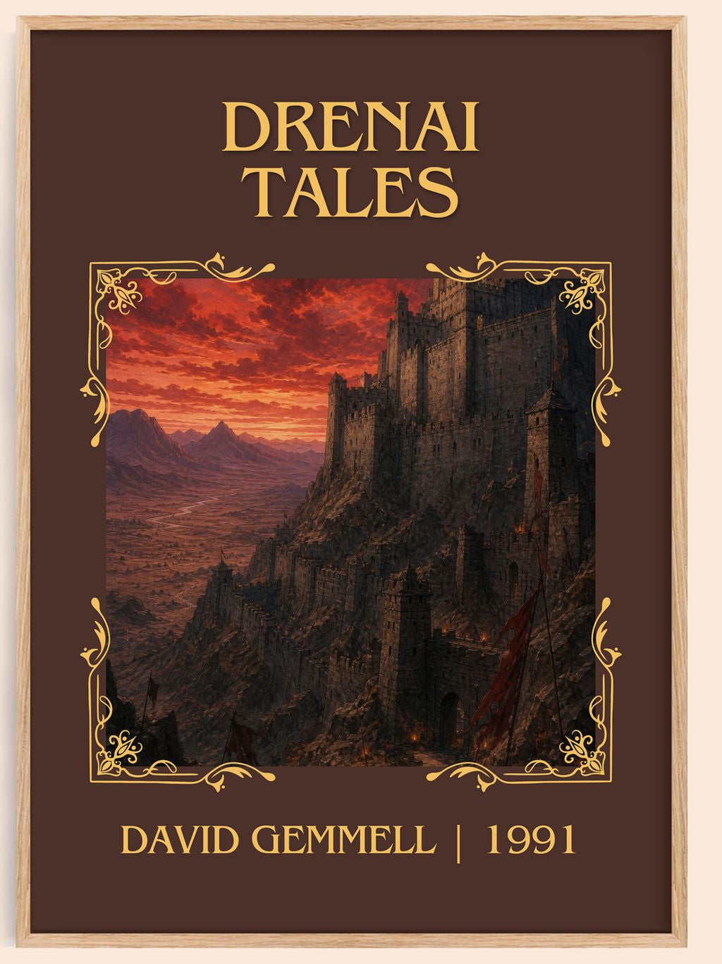 Drenai Tales Classic Book Art Print by David Gemmell – book poster