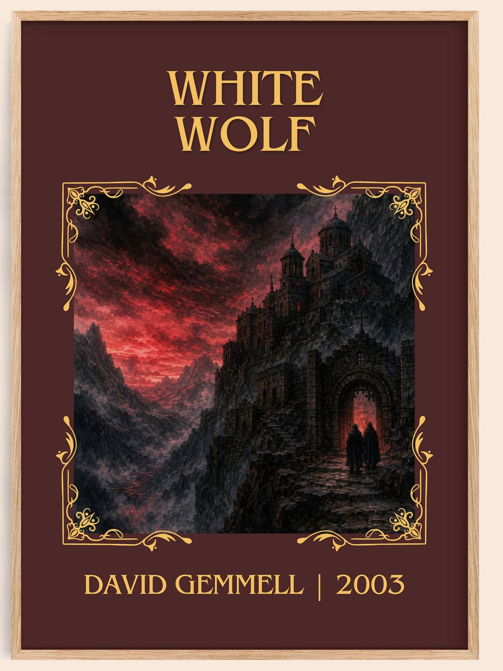 White Wolf Classic Book Art Print by David Gemmell – book poster