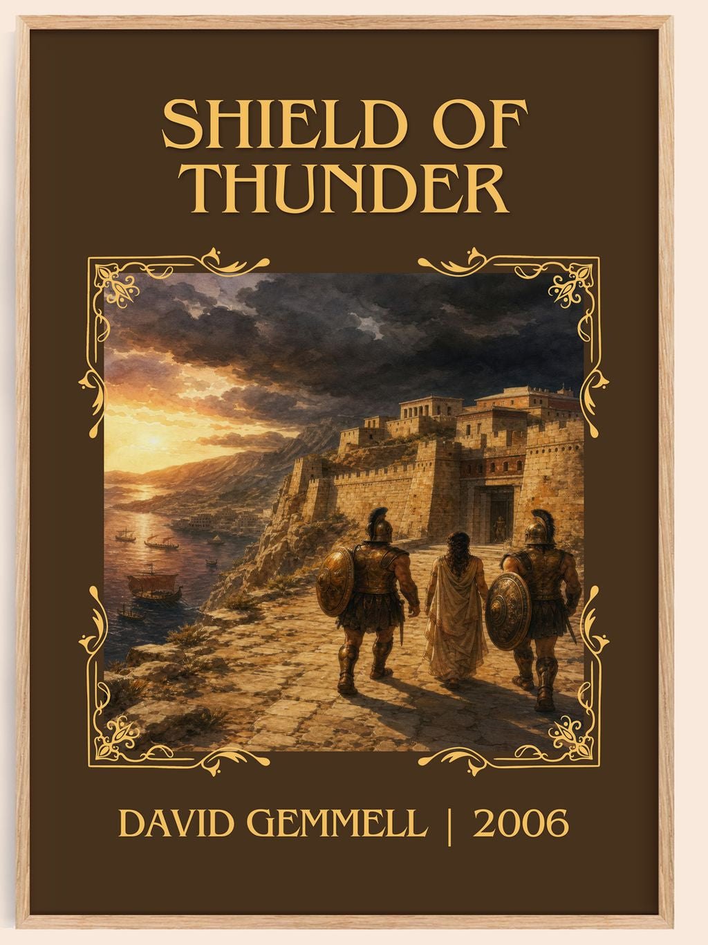 Shield of Thunder Classic Book Art Print by David Gemmell – book poster