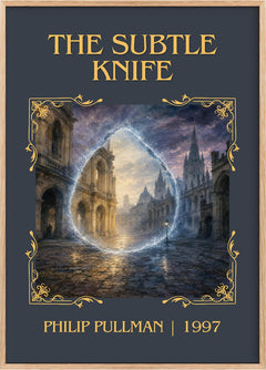 The Subtle Knife Classic Book Art Print by Philip Pullman