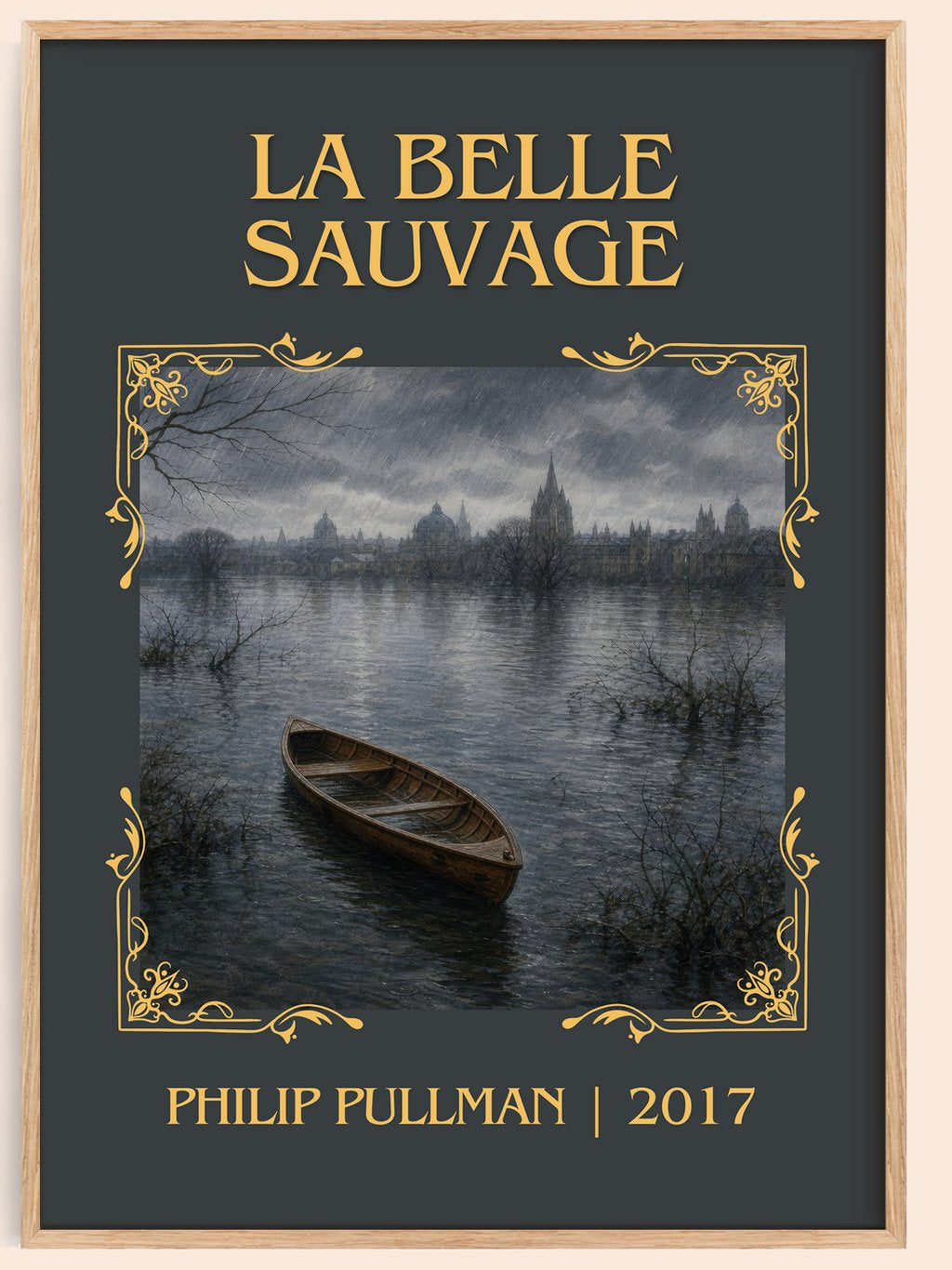 La Belle Sauvage Classic Book Art Print by Philip Pullman – book poster