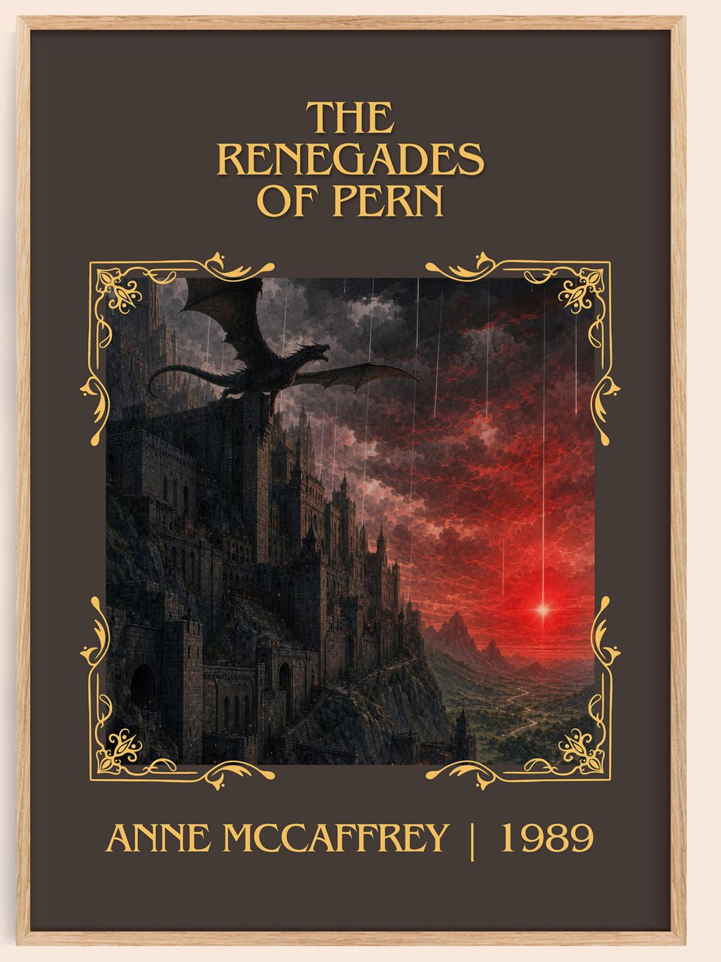 The Renegades of Pern Classic Book Art Print by Anne McCaffrey – book poster