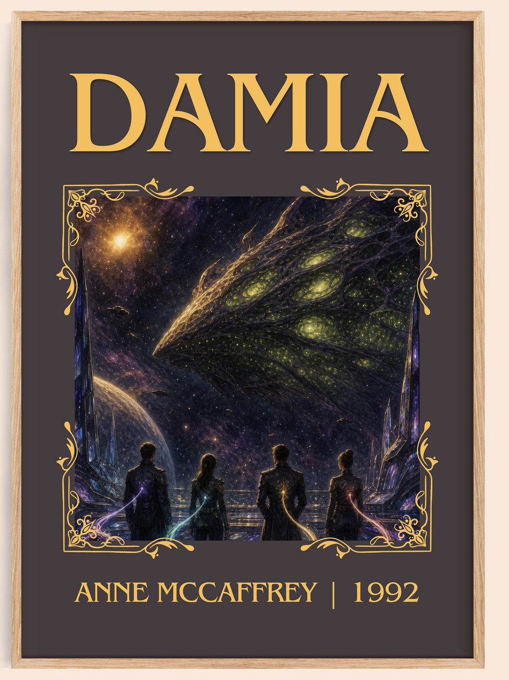 Damia Classic Book Art Print by Anne McCaffrey – book poster