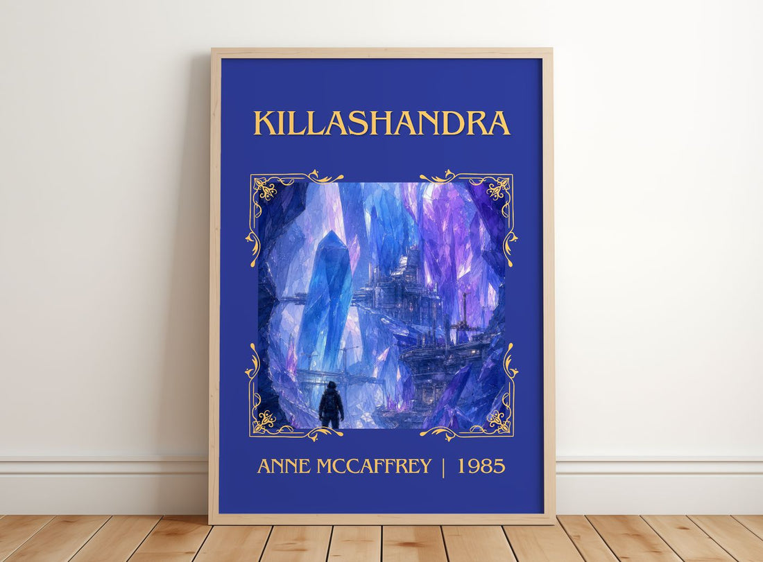 Killashandra Classic Book Art Print by Anne McCaffrey – framed print leaning on a wooden floor
