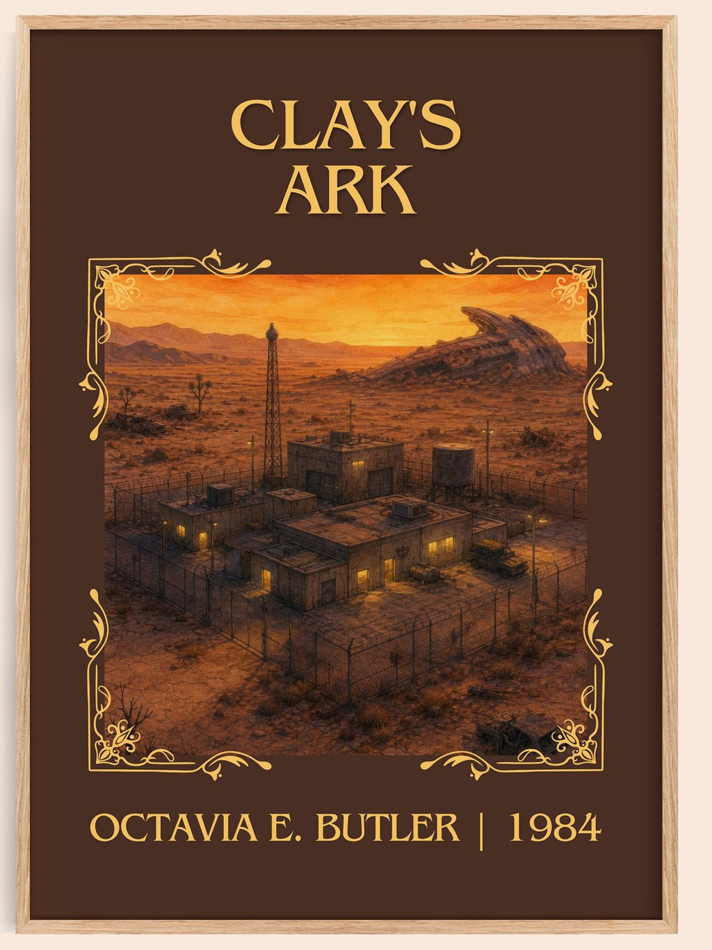 Clay's Ark Classic Book Art Print by Octavia E. Butler – book poster