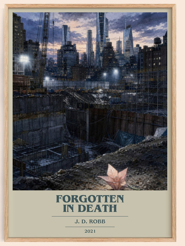 Forgotten In Death Book Cover Poster by J. D. Robb