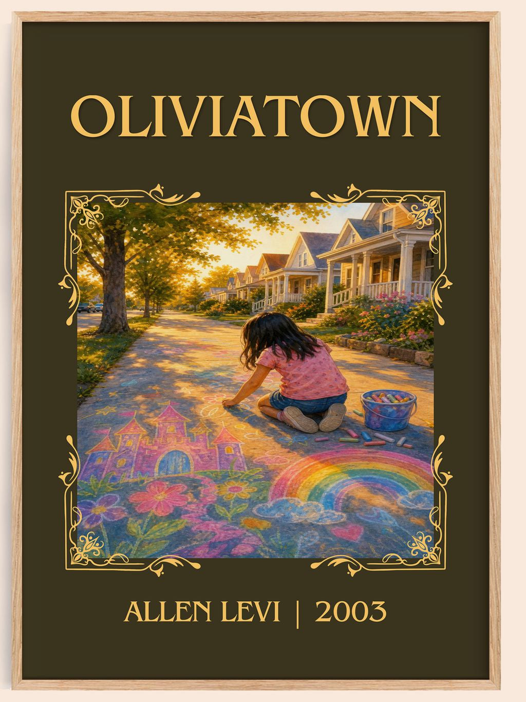 Oliviatown Classic Book Art Print by Allen Levi – book poster
