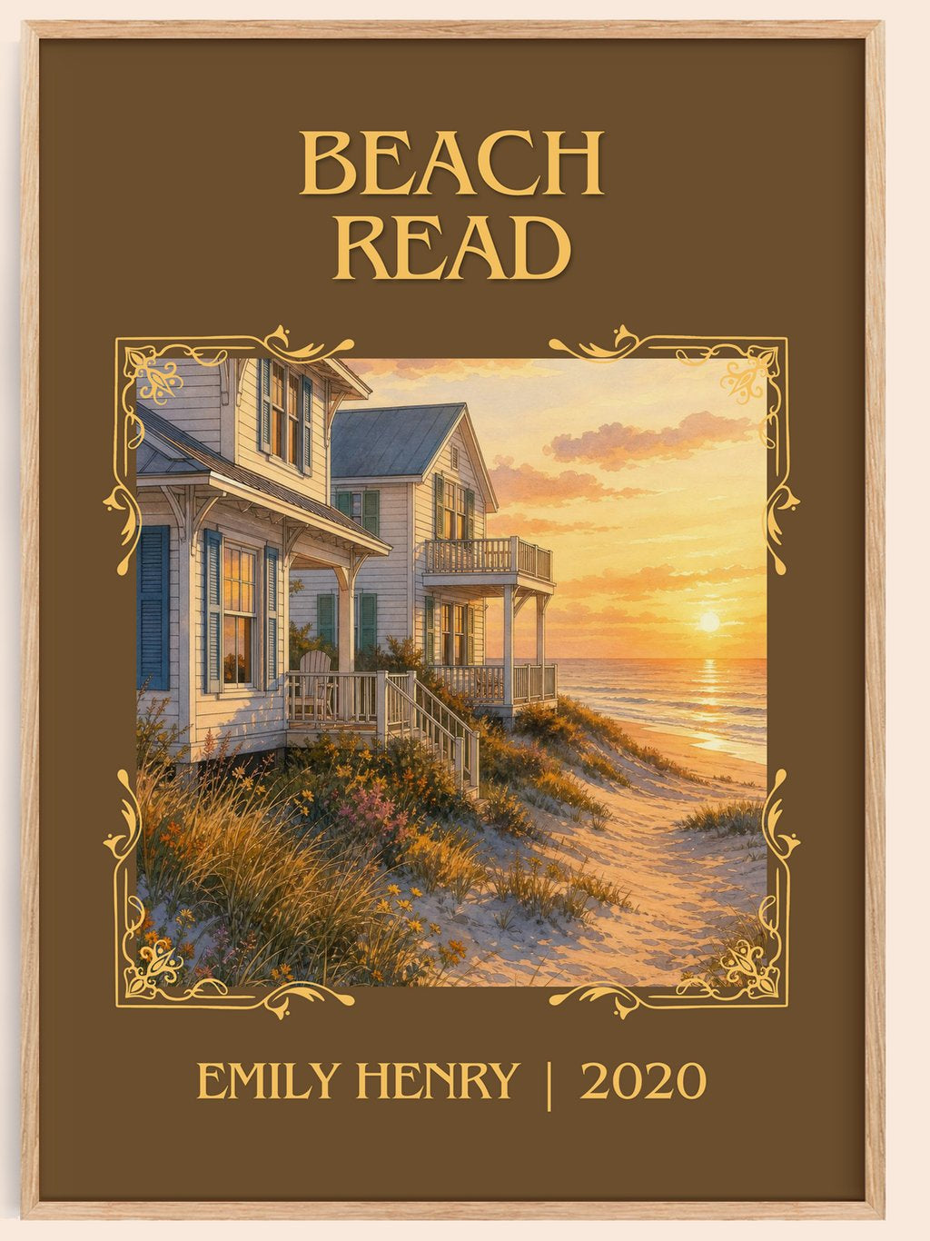 Beach Read Classic Book Art Print by Emily Henry – book poster