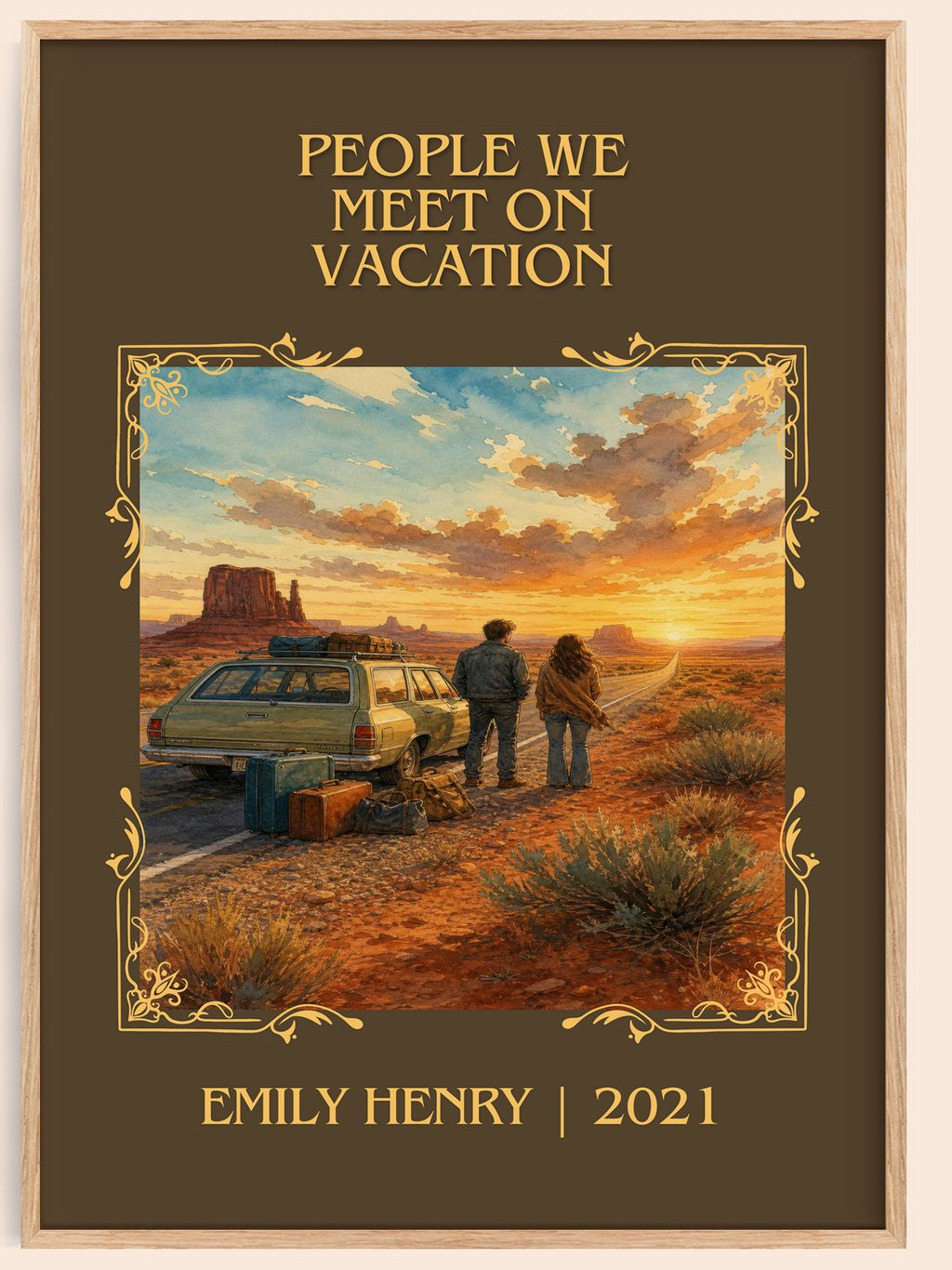 People We Meet on Vacation Classic Book Art Print by Emily Henry – book poster