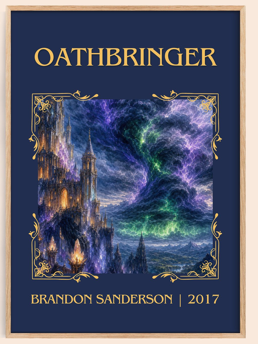 Oathbringer Classic Book Art Print by Brandon Sanderson – book poster