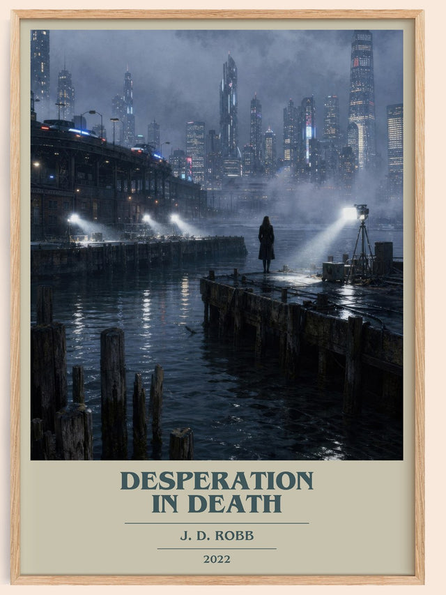Desperation In Death Book Cover Poster by J. D. Robb