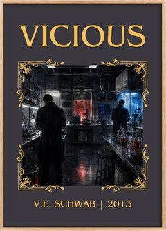 Vicious Classic Book Art Print by V.E. Schwab