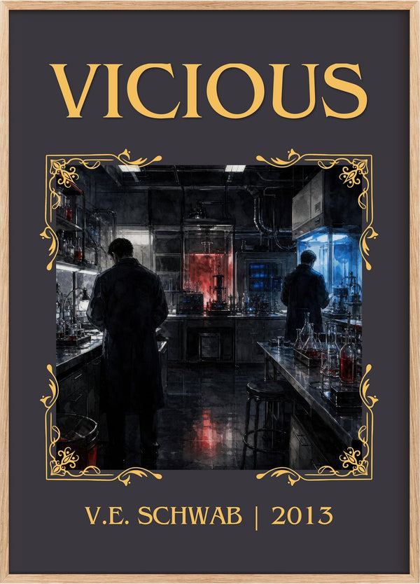 Vicious Classic Book Art Print by V.E. Schwab