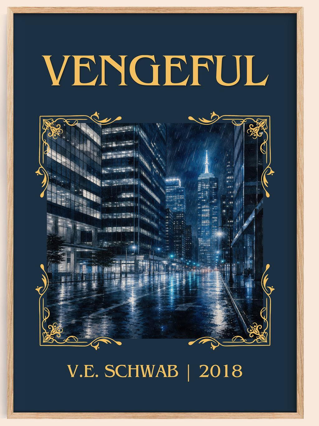 Vengeful Classic Book Art Print by V.E. Schwab – book poster