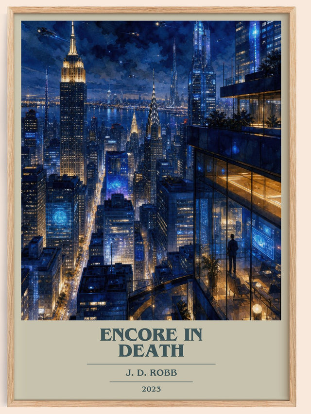 Encore In Death Book Cover Poster by J. D. Robb