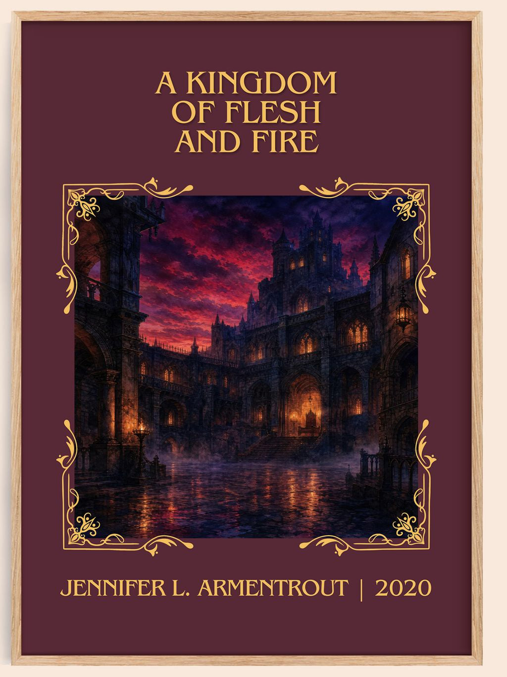 Kingdom of Flesh and Fire Classic Book Art Print by J. Armentrout – book poster