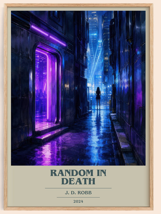 Random In Death Book Cover Poster by J. D. Robb