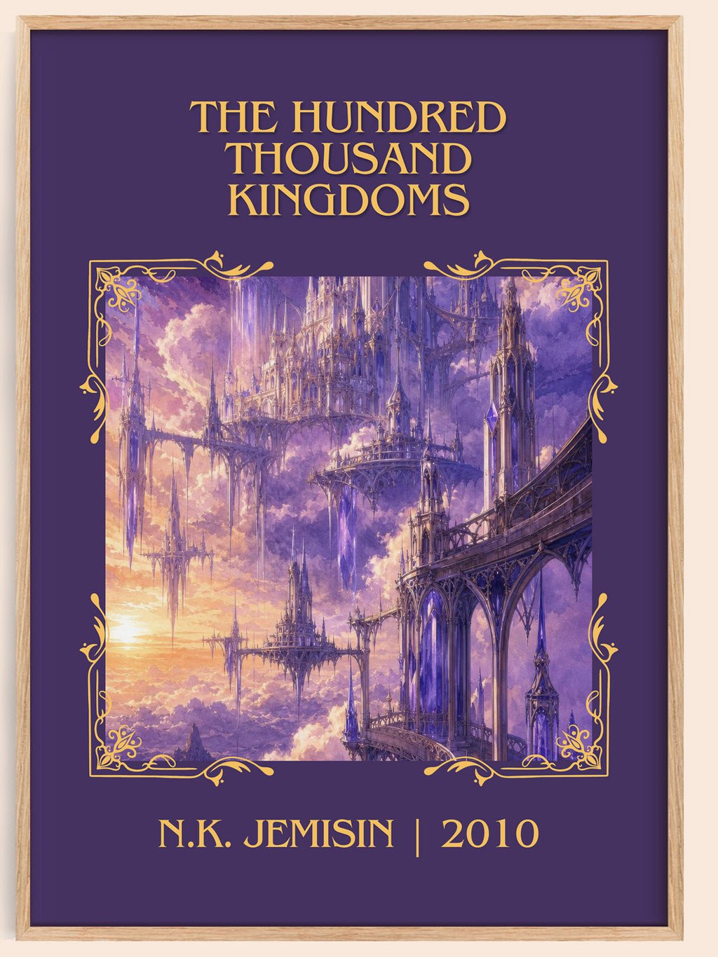 The Hundred Thousand Kingdoms Classic Book Art Print by N.K. Jemisin – book poster