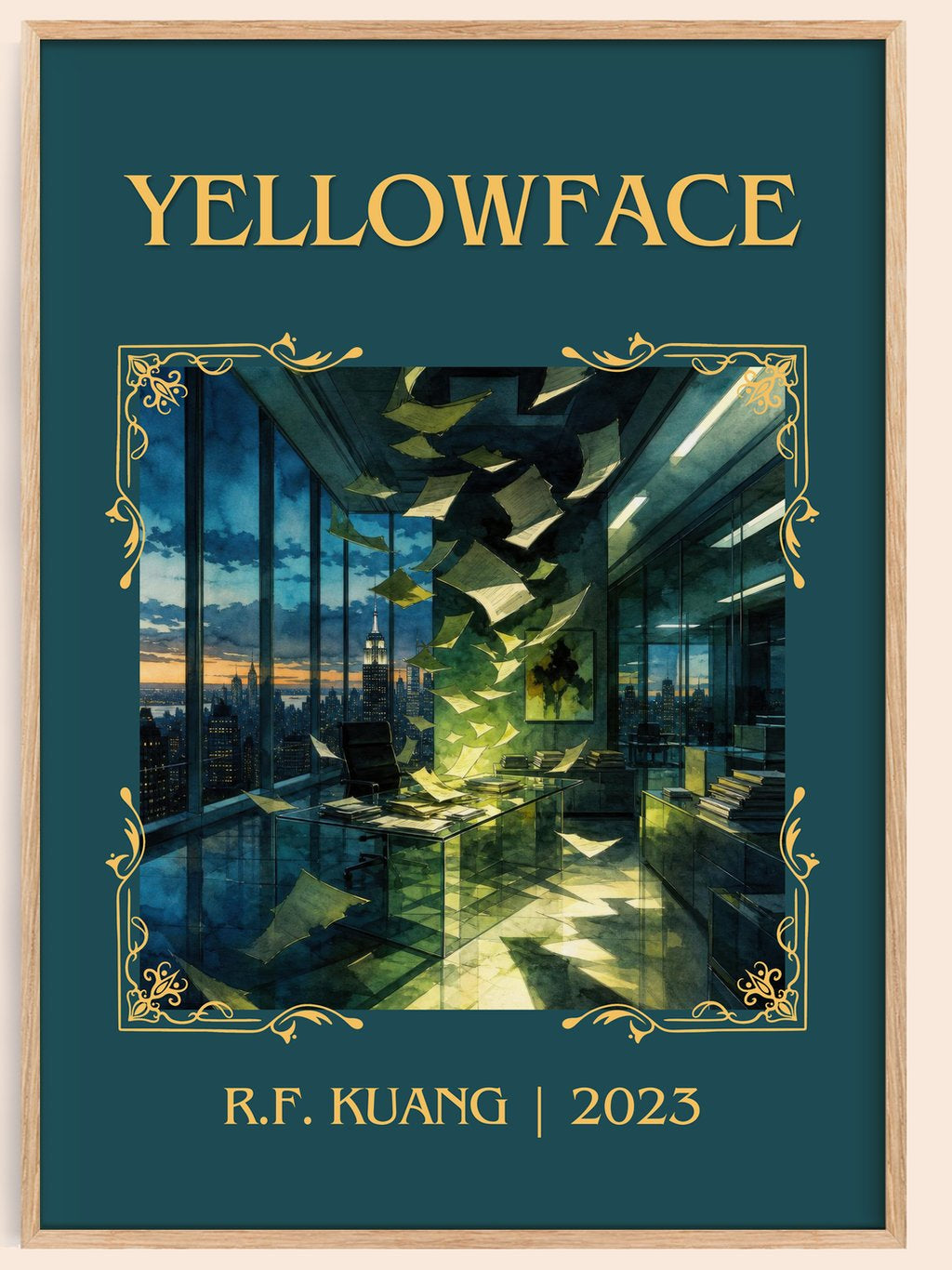 Yellowface Classic Book Art Print by R.F. Kuang – book poster