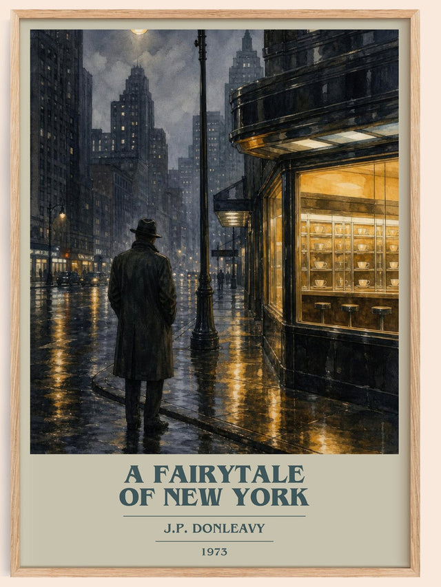 A Fairytale Of New York Book Cover Poster by J.P. Donleavy