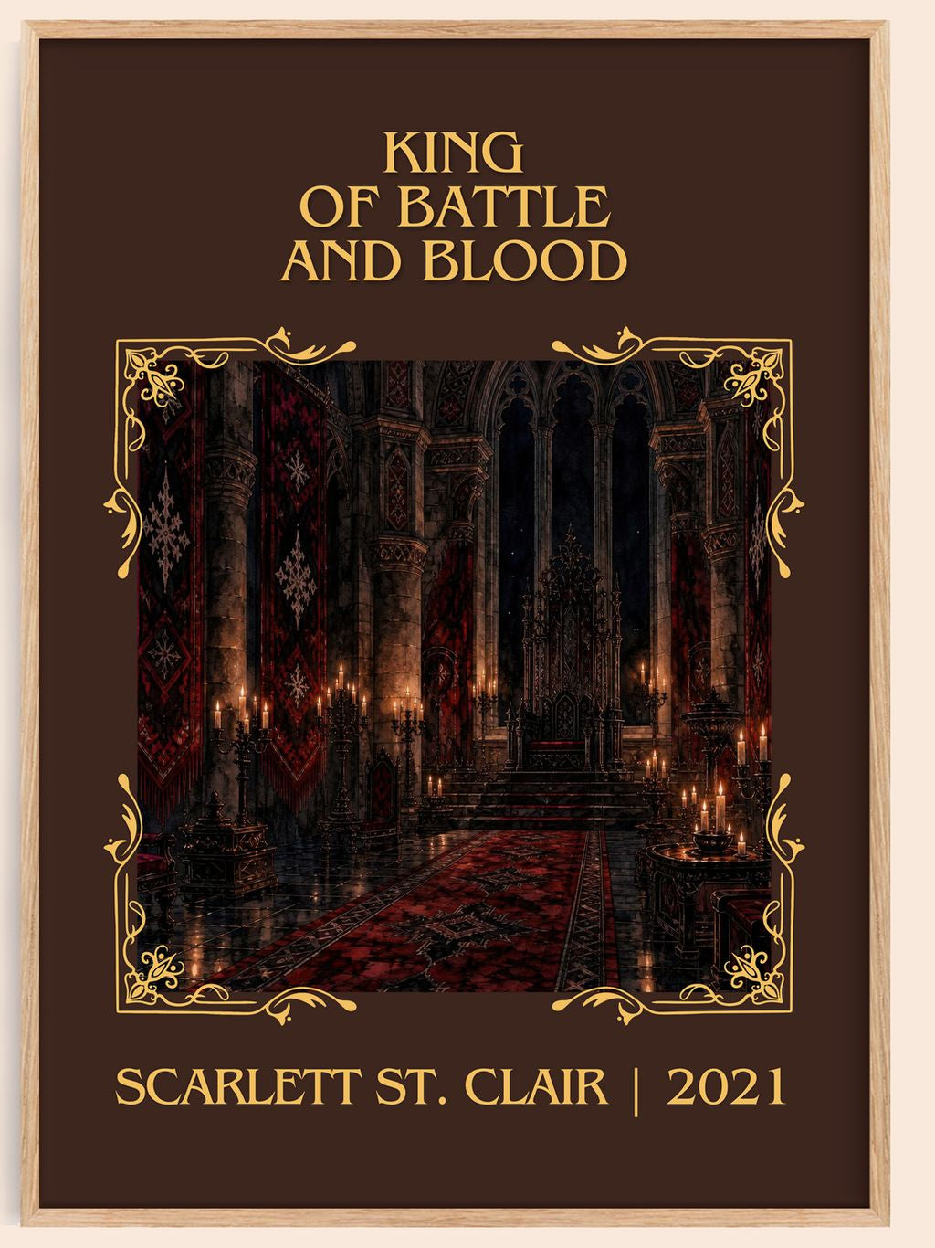 King of Battle and Blood Classic Book Art Print by Scarlett St. Clair – book poster