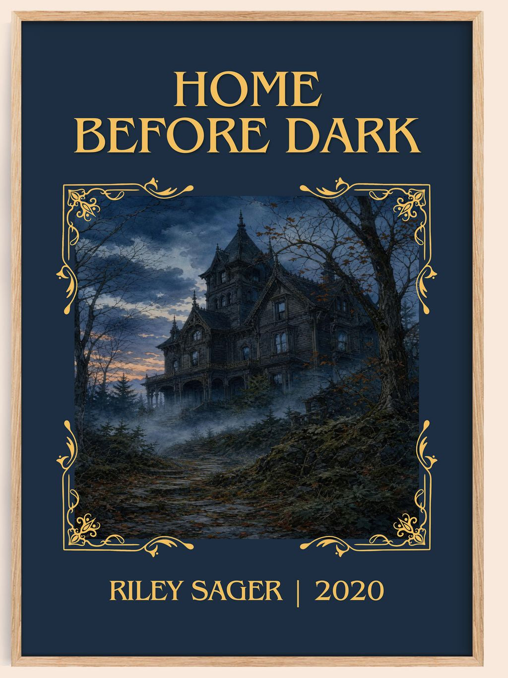 Home Before Dark Classic Book Art Print by Riley Sager – book poster