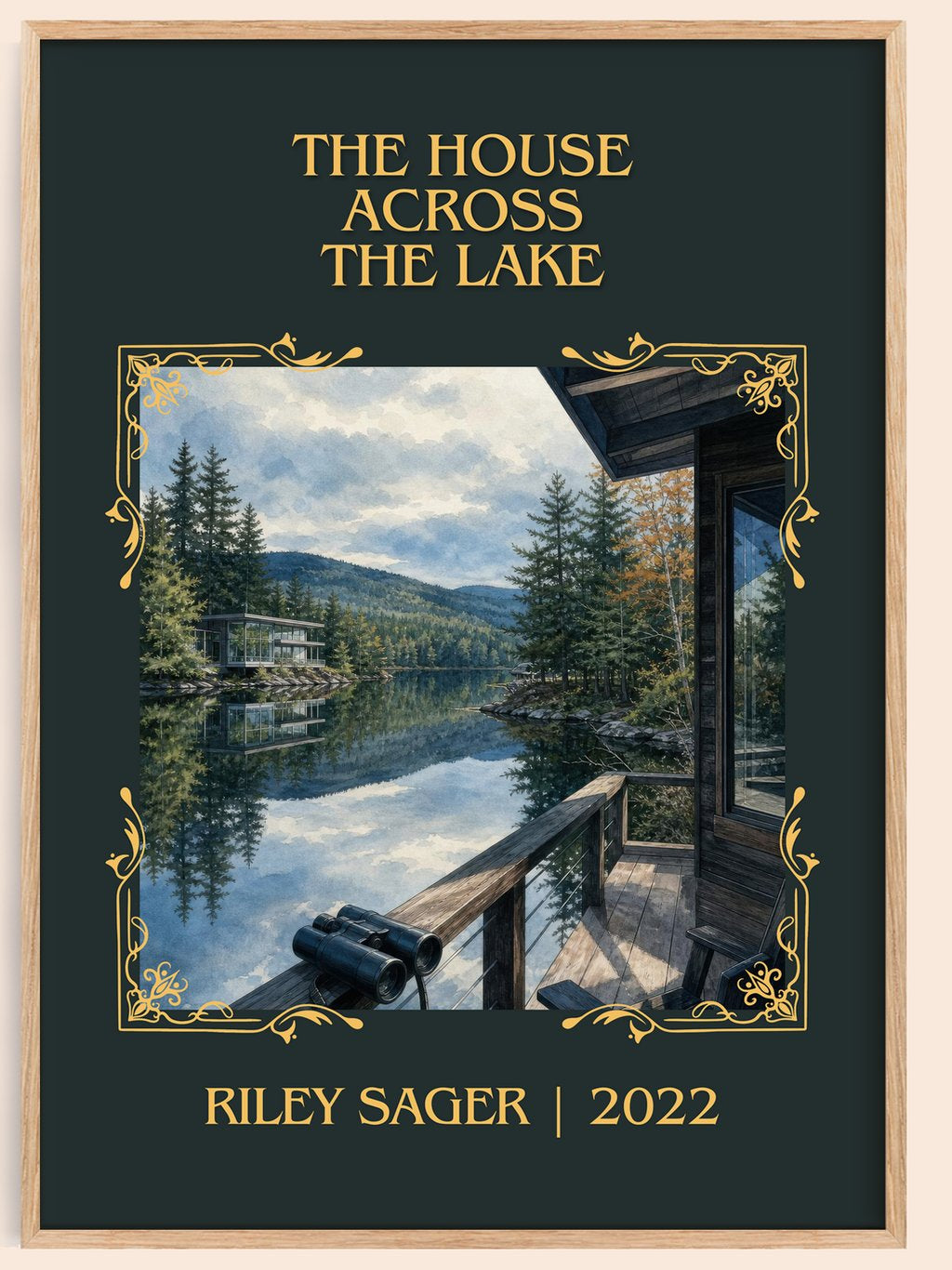 The House Across the Lake Classic Book Art Print by Riley Sager – book poster