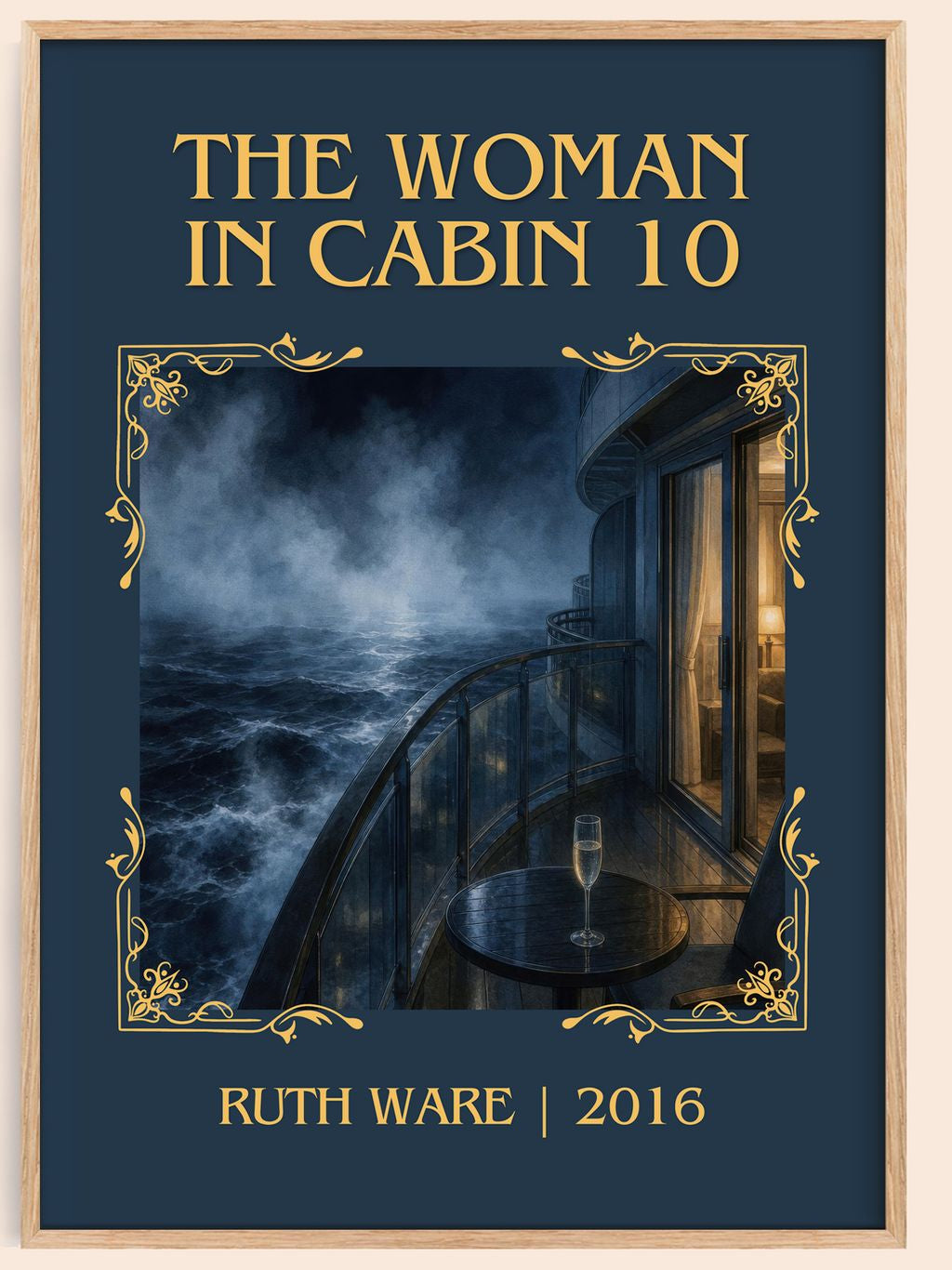 The Woman in Cabin 10 Classic Book Art Print by Ruth Ware – book poster