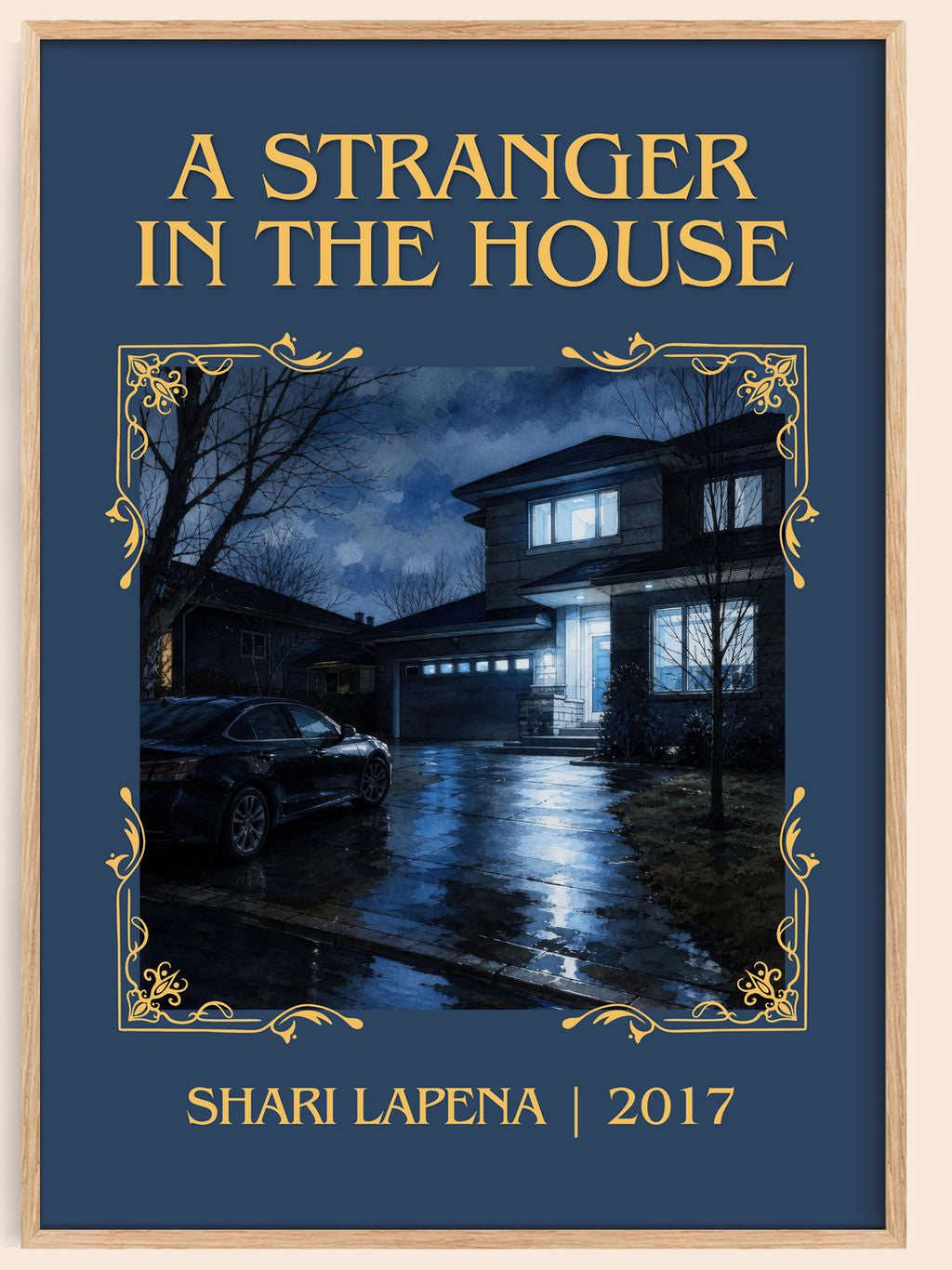 A Stranger in the House Classic Book Art Print by Shari Lapena – book poster