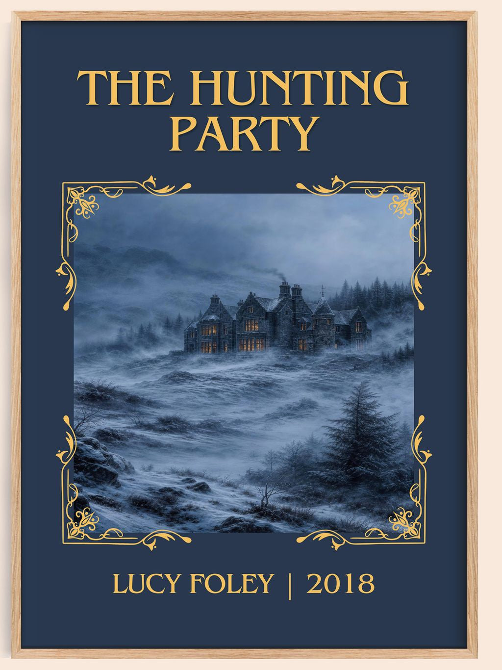 The Hunting Party Classic Book Art Print by Lucy Foley – book poster