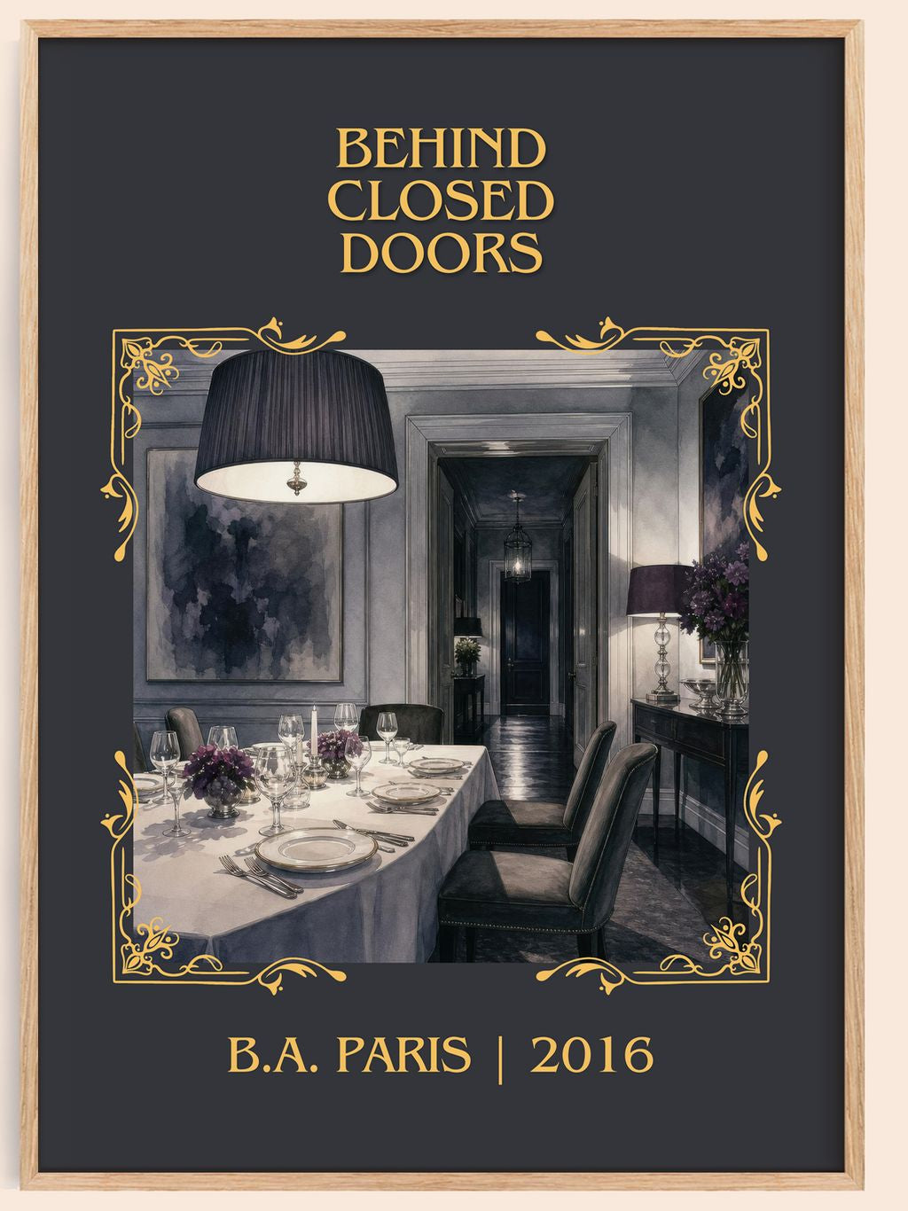 Behind Closed Doors Classic Book Art Print by B.A. Paris – book poster